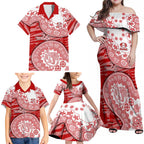 Gold Coast Suns NAIDOC Week 2026 Family Matching Off Shoulder Maxi Dress and Hawaiian Shirt Australian Aboriginal Dot Art Dreamtime Pattern Style