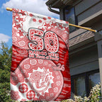 Gold Coast Suns NAIDOC Week 2026 Garden Flag Australian Aboriginal Dot Art Dreamtime Pattern Style
