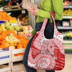 Gold Coast Suns NAIDOC Week 2026 Grocery Bag Australian Aboriginal Dot Art Dreamtime Pattern Style