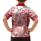 Gold Coast Suns NAIDOC Week 2026 Hawaiian Shirt Australian Aboriginal Dot Art Dreamtime Pattern Style