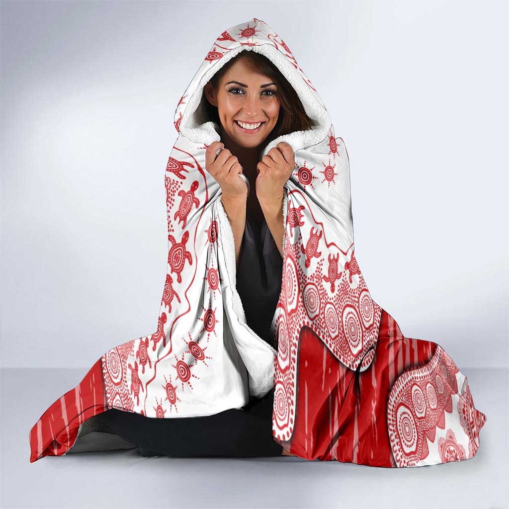 Gold Coast Suns NAIDOC Week 2026 Hooded Blanket Australian Aboriginal Dot Art Dreamtime Pattern Style