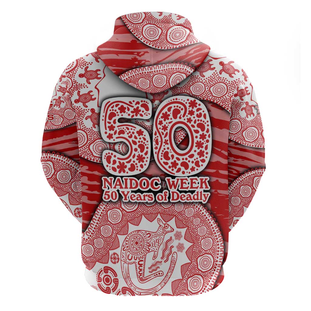 Gold Coast Suns NAIDOC Week 2026 Hoodie Australian Aboriginal Dot Art Dreamtime Pattern Style