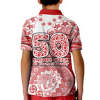 Gold Coast Suns NAIDOC Week 2026 Kid Polo Shirt Australian Aboriginal Dot Art Dreamtime Pattern Style