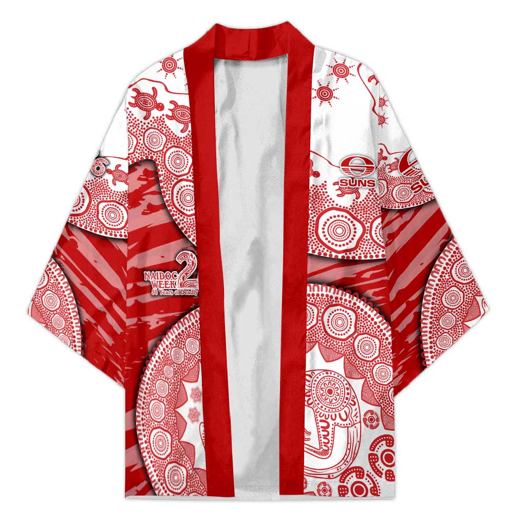 Gold Coast Suns NAIDOC Week 2026 Kimono Australian Aboriginal Dot Art Dreamtime Pattern Style