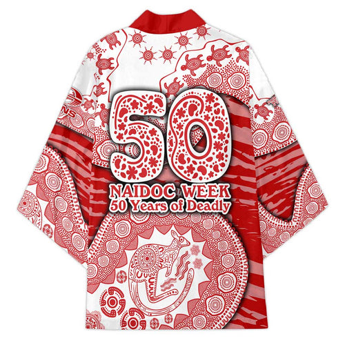 Gold Coast Suns NAIDOC Week 2026 Kimono Australian Aboriginal Dot Art Dreamtime Pattern Style