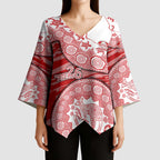 Gold Coast Suns NAIDOC Week 2026 Kimono Sleeve Blouse Australian Aboriginal Dot Art Dreamtime Pattern Style