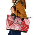 Gold Coast Suns NAIDOC Week 2026 Leather Tote Bag Australian Aboriginal Dot Art Dreamtime Pattern Style