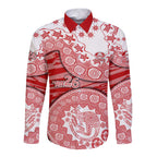 Gold Coast Suns NAIDOC Week 2026 Long Sleeve Button Shirt Australian Aboriginal Dot Art Dreamtime Pattern Style