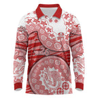 Gold Coast Suns NAIDOC Week 2026 Long Sleeve Polo Shirt Australian Aboriginal Dot Art Dreamtime Pattern Style