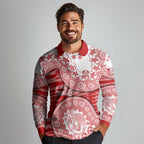 Gold Coast Suns NAIDOC Week 2026 Long Sleeve Polo Shirt Australian Aboriginal Dot Art Dreamtime Pattern Style