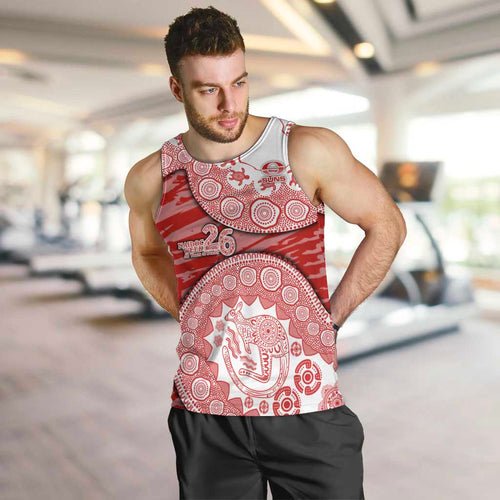 Gold Coast Suns NAIDOC Week 2026 Men Tank Top Australian Aboriginal Dot Art Dreamtime Pattern Style