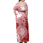Gold Coast Suns NAIDOC Week 2026 Off Shoulder Maxi Dress Australian Aboriginal Dot Art Dreamtime Pattern Style