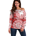 Gold Coast Suns NAIDOC Week 2026 Off Shoulder Sweater Australian Aboriginal Dot Art Dreamtime Pattern Style