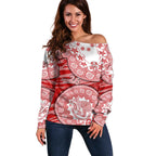 Gold Coast Suns NAIDOC Week 2026 Off Shoulder Sweater Australian Aboriginal Dot Art Dreamtime Pattern Style