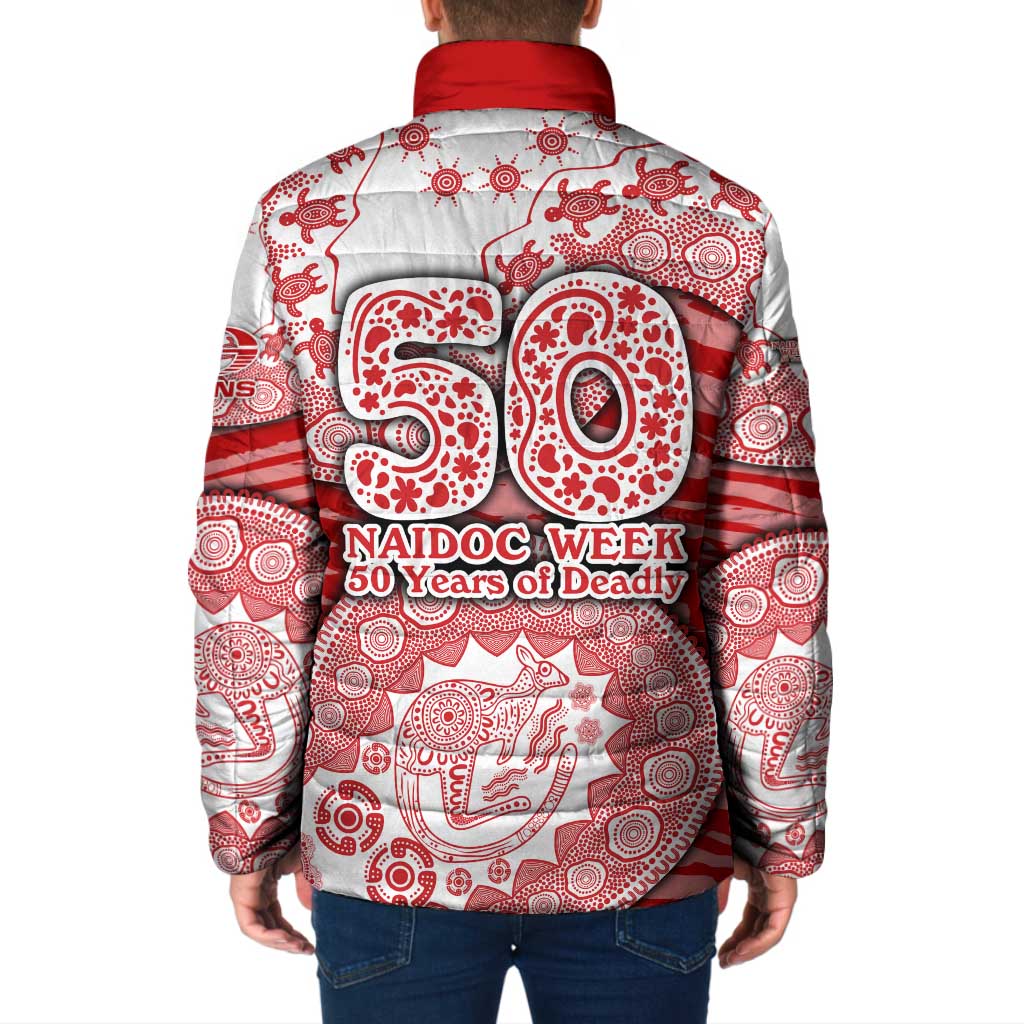 Gold Coast Suns NAIDOC Week 2026 Padded Jacket Australian Aboriginal Dot Art Dreamtime Pattern Style