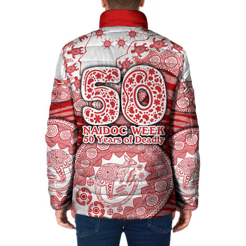 Gold Coast Suns NAIDOC Week 2026 Padded Jacket Australian Aboriginal Dot Art Dreamtime Pattern Style