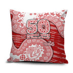 Gold Coast Suns NAIDOC Week 2026 Pillow Cover Australian Aboriginal Dot Art Dreamtime Pattern Style