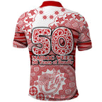 Gold Coast Suns NAIDOC Week 2026 Polo Shirt Australian Aboriginal Dot Art Dreamtime Pattern Style