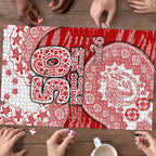 Gold Coast Suns NAIDOC Week 2026 Puzzle Australian Aboriginal Dot Art Dreamtime Pattern Style