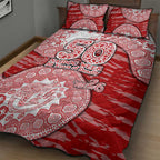 Gold Coast Suns NAIDOC Week 2026 Quilt Bed Set Australian Aboriginal Dot Art Dreamtime Pattern Style