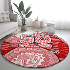 Gold Coast Suns NAIDOC Week 2026 Round Carpet Australian Aboriginal Dot Art Dreamtime Pattern Style