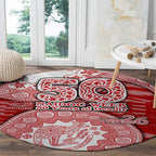 Gold Coast Suns NAIDOC Week 2026 Round Carpet Australian Aboriginal Dot Art Dreamtime Pattern Style