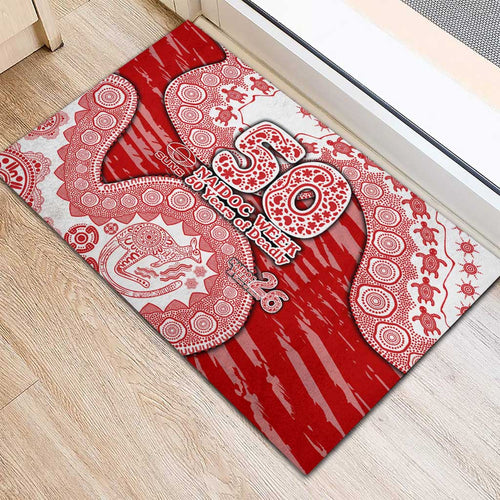 Gold Coast Suns NAIDOC Week 2026 Rubber Doormat Australian Aboriginal Dot Art Dreamtime Pattern Style
