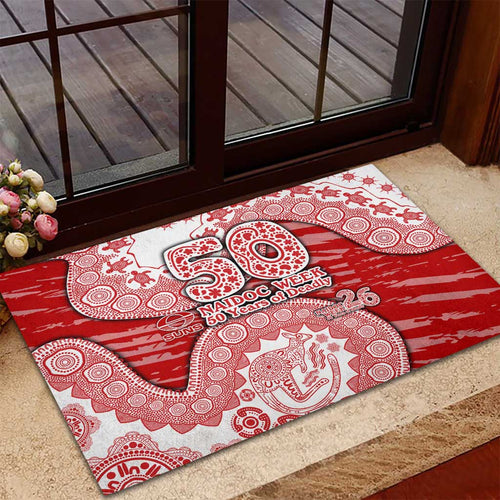 Gold Coast Suns NAIDOC Week 2026 Rubber Doormat Australian Aboriginal Dot Art Dreamtime Pattern Style