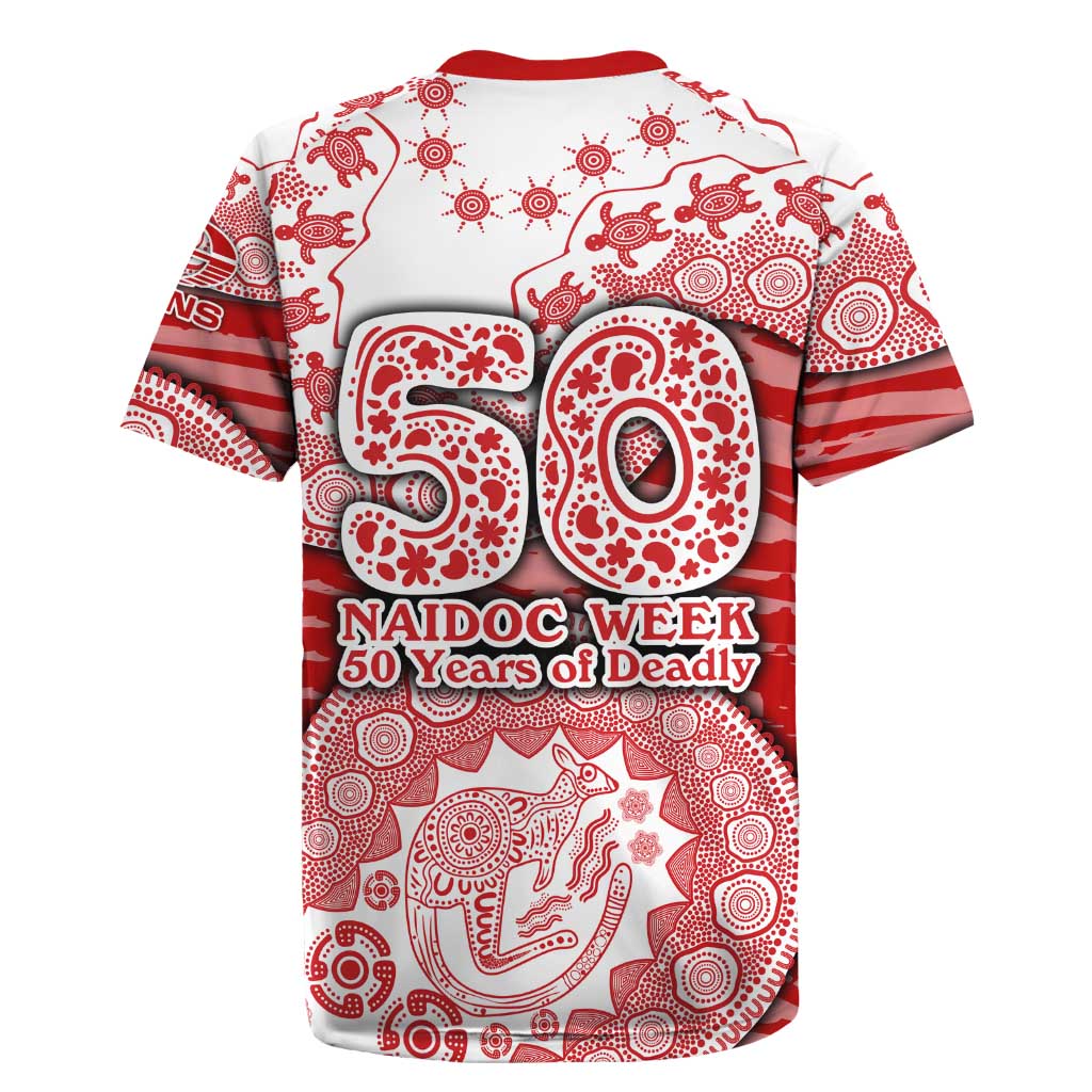Gold Coast Suns NAIDOC Week 2026 Rugby Jersey Australian Aboriginal Dot Art Dreamtime Pattern Style