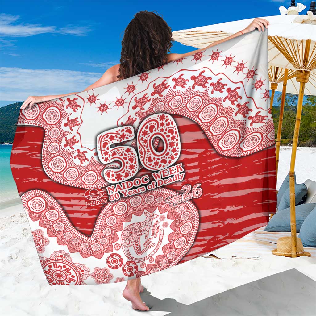 Gold Coast Suns NAIDOC Week 2026 Sarong Australian Aboriginal Dot Art Dreamtime Pattern Style
