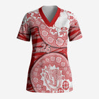 Gold Coast Suns NAIDOC Week 2026 Scrub Top Australian Aboriginal Dot Art Dreamtime Pattern Style