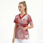 Gold Coast Suns NAIDOC Week 2026 Scrub Top Australian Aboriginal Dot Art Dreamtime Pattern Style