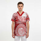 Gold Coast Suns NAIDOC Week 2026 Scrub Top Australian Aboriginal Dot Art Dreamtime Pattern Style