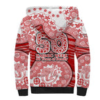 Gold Coast Suns NAIDOC Week 2026 Sherpa Hoodie Australian Aboriginal Dot Art Dreamtime Pattern Style