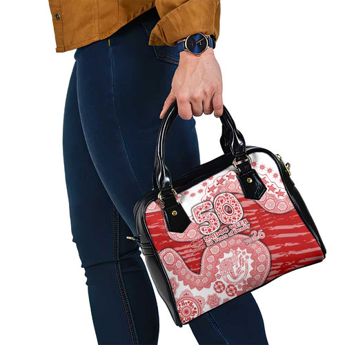 Gold Coast Suns NAIDOC Week 2026 Shoulder Handbag Australian Aboriginal Dot Art Dreamtime Pattern Style