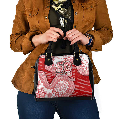 Gold Coast Suns NAIDOC Week 2026 Shoulder Handbag Australian Aboriginal Dot Art Dreamtime Pattern Style