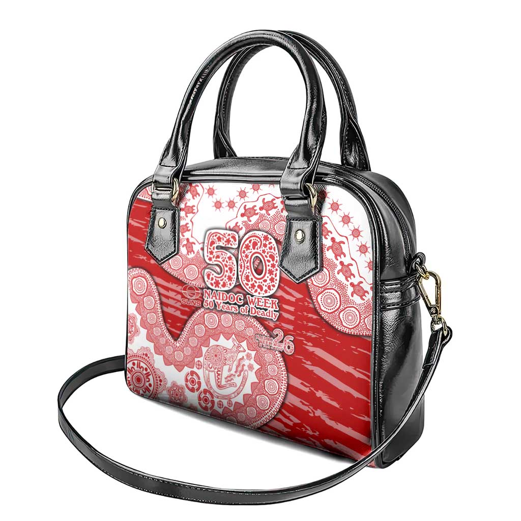 Gold Coast Suns NAIDOC Week 2026 Shoulder Handbag Australian Aboriginal Dot Art Dreamtime Pattern Style