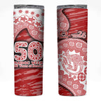 Gold Coast Suns NAIDOC Week 2026 Skinny Tumbler Australian Aboriginal Dot Art Dreamtime Pattern Style