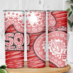 Gold Coast Suns NAIDOC Week 2026 Skinny Tumbler Australian Aboriginal Dot Art Dreamtime Pattern Style