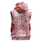 Gold Coast Suns NAIDOC Week 2026 Sleeveless Zip Hoodie Australian Aboriginal Dot Art Dreamtime Pattern Style