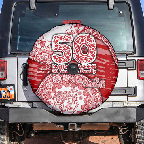 Gold Coast Suns NAIDOC Week 2026 Spare Tire Cover Australian Aboriginal Dot Art Dreamtime Pattern Style