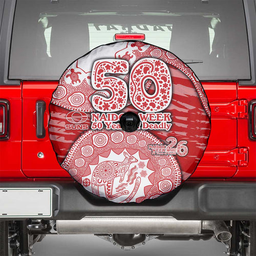Gold Coast Suns NAIDOC Week 2026 Spare Tire Cover Australian Aboriginal Dot Art Dreamtime Pattern Style