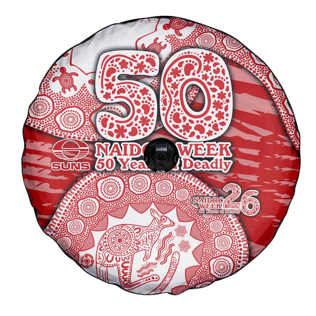 Gold Coast Suns NAIDOC Week 2026 Spare Tire Cover Australian Aboriginal Dot Art Dreamtime Pattern Style