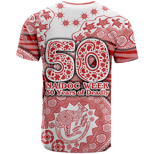 Gold Coast Suns NAIDOC Week 2026 T Shirt Australian Aboriginal Dot Art Dreamtime Pattern Style