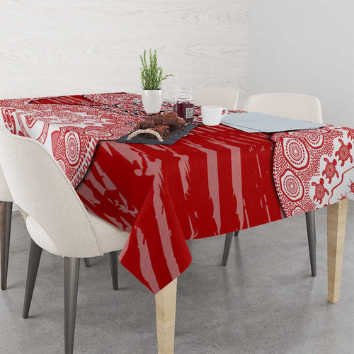 Gold Coast Suns NAIDOC Week 2026 Tablecloth Australian Aboriginal Dot Art Dreamtime Pattern Style