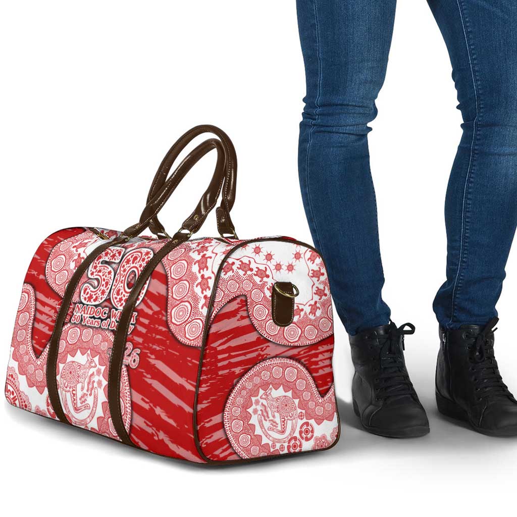 Gold Coast Suns NAIDOC Week 2026 Travel Bag Australian Aboriginal Dot Art Dreamtime Pattern Style