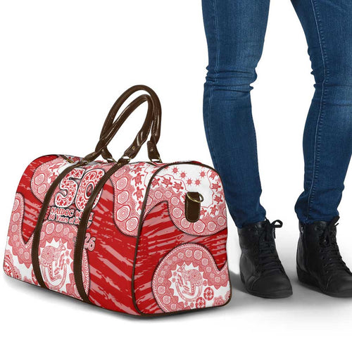 Gold Coast Suns NAIDOC Week 2026 Travel Bag Australian Aboriginal Dot Art Dreamtime Pattern Style