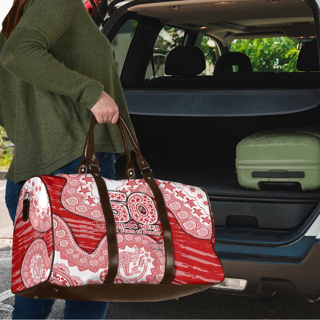 Gold Coast Suns NAIDOC Week 2026 Travel Bag Australian Aboriginal Dot Art Dreamtime Pattern Style