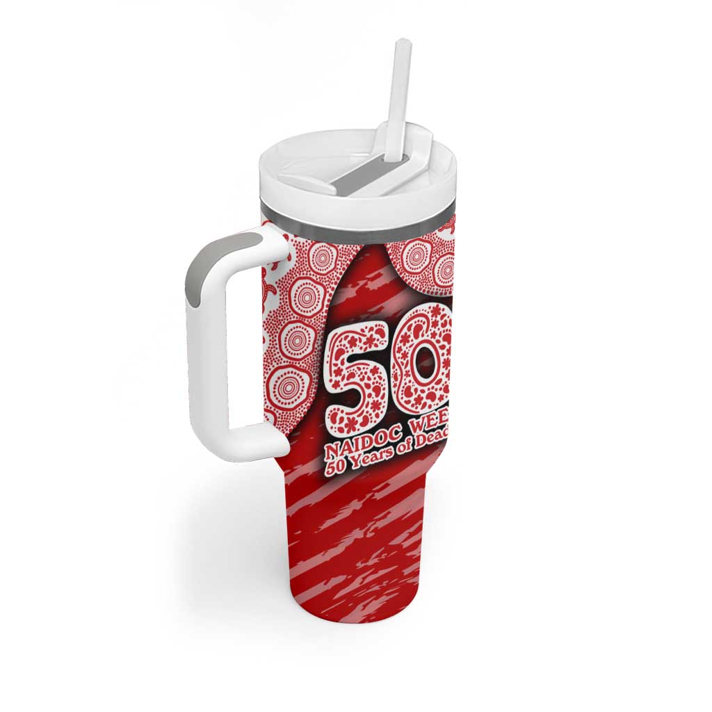 Gold Coast Suns NAIDOC Week 2026 Tumbler With Handle Australian Aboriginal Dot Art Dreamtime Pattern Style