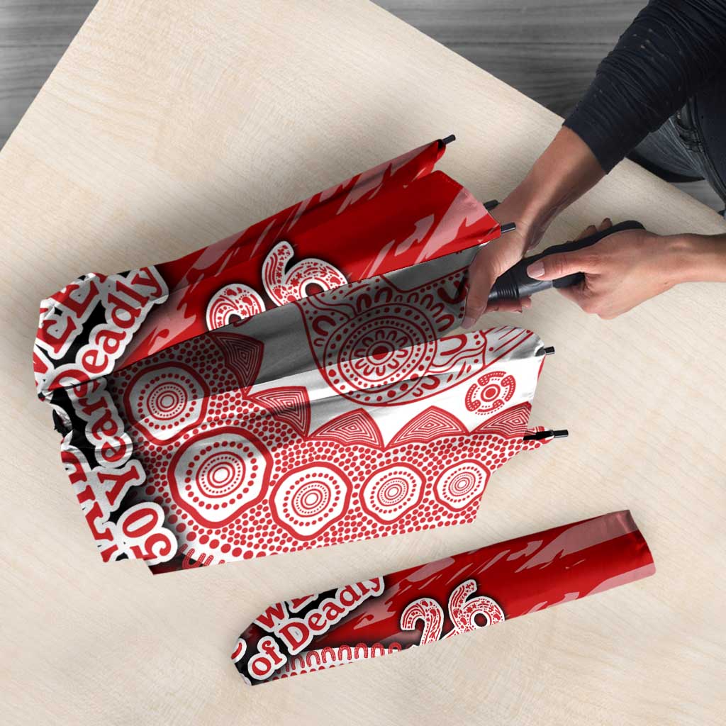 Gold Coast Suns NAIDOC Week 2026 Umbrella Australian Aboriginal Dot Art Dreamtime Pattern Style